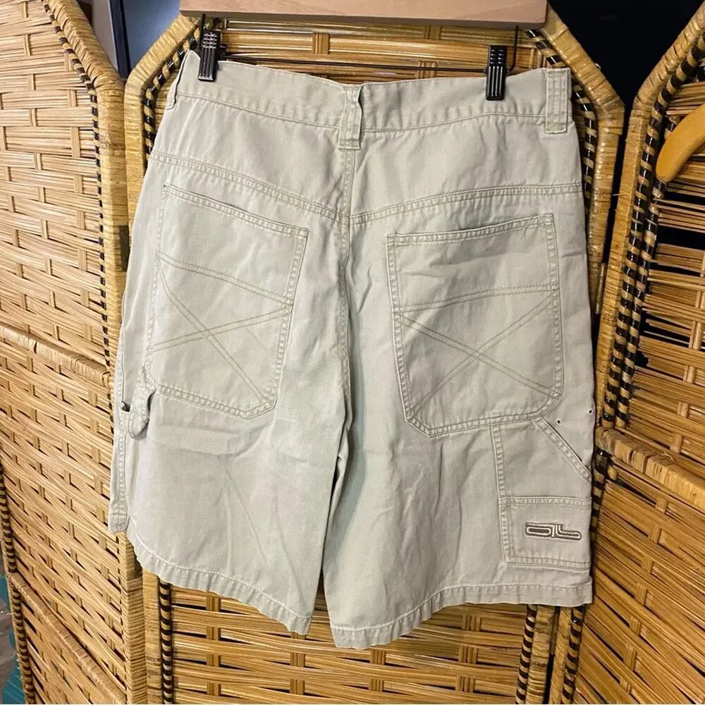 On the brink Men's Tan skater Shorts vintage y2k Tan 34 100% cotton carpenter
